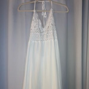 Amazon white lace maxi dress